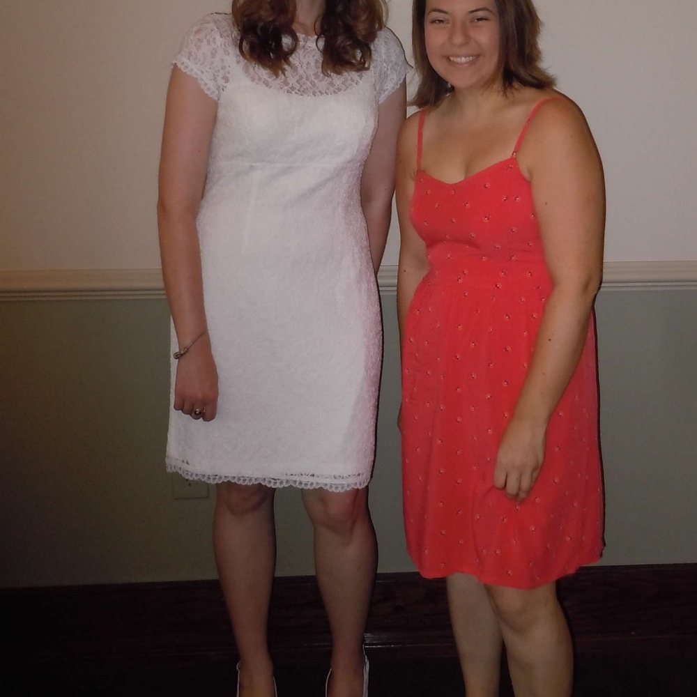 White lace dress